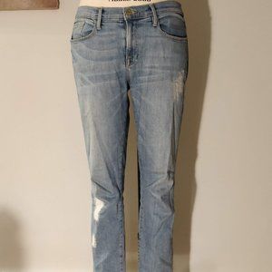 FRAME Denim Le Garcon Distressed Jeans